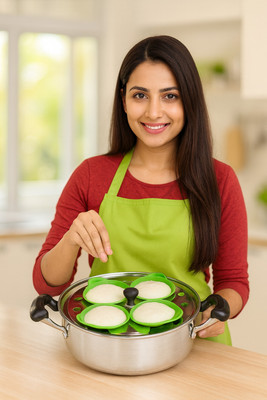 Healux Silicone Cupcake/Muffin Mould 8(Pack of 1)