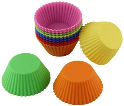 balerion Silicone Cupcake/Muffin Mould 12(Pack of 1)