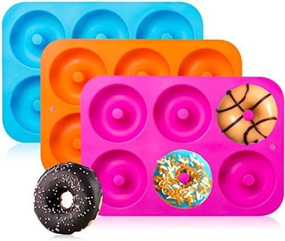 vedini Silicone Cake Mould 6 Cavity Donut (Appox-60gm)(Pack of 1)