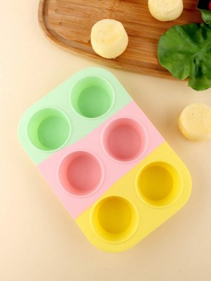 VYATIRANG Silicone Cupcake/Muffin Mould 6(Pack of 1)