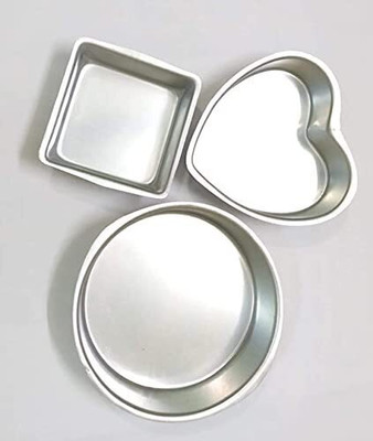 DMI 3 IN 1 Aluminium Cake Mould 3(Pack of 3)