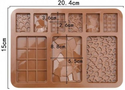 balerion Silicone Chocolate Mould 9(Pack of 1)