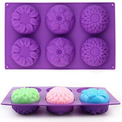 LAGACYCART Silicone Cupcake/Muffin Mould 6(Pack of 1)
