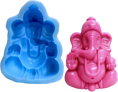 CraftialCurve Silicone Fondant & Gum paste Mould HINDU GOD GANESHA(Pack of 1)