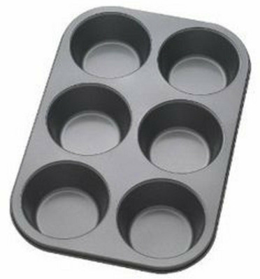SS Enterprises Aluminium Cupcake/Muffin Mould 6(Pack of 1)