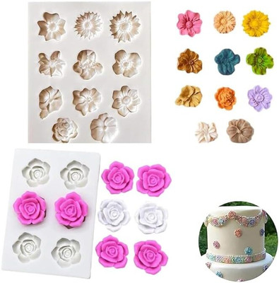 LEGACYCART Silicone Fondant & Gum paste Mould 11(Pack of 2)