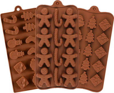 Husaini Mart Silicone Chocolate Mould 3(Pack of 3)