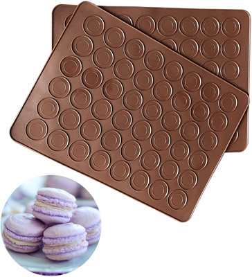 V Bright Silicone Cookie/Macroon tray 48(Pack of 2)