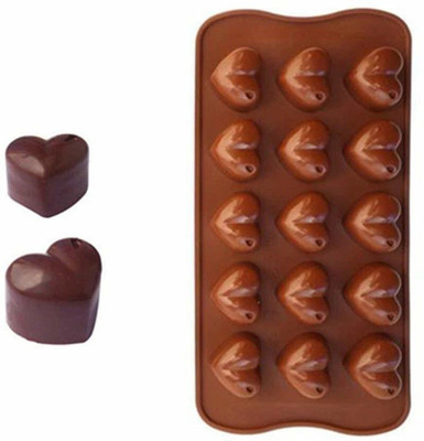 FIVANIO Silicone Chocolate Mould Broken Heart Shape Chocolate Mould, Silicone Mould for Chocolate Gummies Fondant Mini Soap Mini Candles Making Accesories,(Pack of 1)