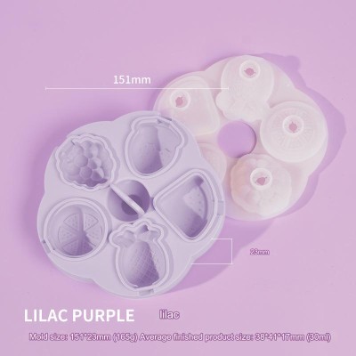 IM UNIQUE Silicone Chocolate Mould LILAC PURPLE Mold size: 151*23mm (165g) Average finished product size: 38*41*17mm (30ml)(Pack of 1)