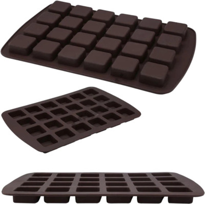 CAKE DECOR Silicone Chocolate Mould 24(Pack of 1)