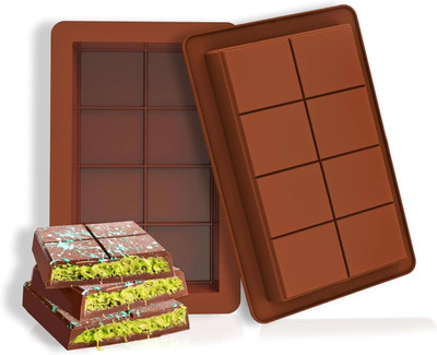 Arxon Silicone Chocolate Mould Arxon Silicone Chocolate Mould kunafa Chocolate Bar Molds, Large Thick Chocolate Candy Molds, Deep Stuffed Chocolate Bar Molds for Filling Homemade Knafeh Pistachio Chocolate Bar Snacks(Pack of 1) Arxon Silicone Chocolate Mould Arxon Silicone Chocolate Mould kunafa Chocolate Bar Molds, Large Thick Chocolate Candy Molds, Deep Stuffed Chocolate Bar Molds for Filling Homemade Knafeh Pistachio Chocolate Bar Snacks(Pack of 1)