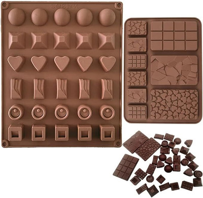Husaini Mart Silicone Chocolate Mould 30(Pack of 2)