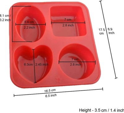 Z Top Silicone Cupcake/Muffin Mould 4(Pack of 1)