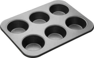 SS Enterprises Aluminium Cupcake/Muffin Mould 6(Pack of 1)