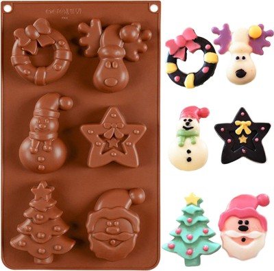 Husaini Mart Silicone Chocolate Mould 6(Pack of 1)