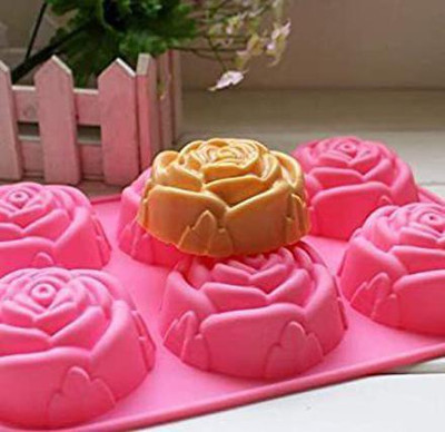 MoldBerry Silicone Cupcake/Muffin Mould 6(Pack of 1)