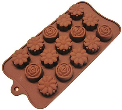 Adi bakes Silicone Chocolate Mould 15(Pack of 1)