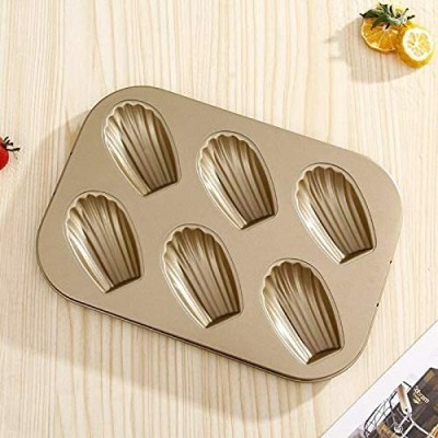 BluBasket Carbon Steel Cupcake/Muffin Mould 6(Pack of 1)