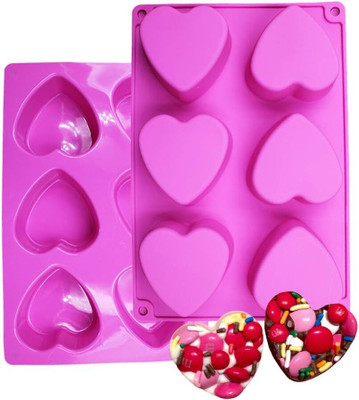 Husaini Mart Silicone Cupcake/Muffin Mould 6(Pack of 1)