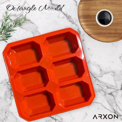 Arxon Silicone Chocolate Mould Silicone octangle soap Mould 6 Cavity Multipurpose Octangonal Silicone Molds for Homemade Craft Soap Mold, Cake Mold, Chocolate Mold (Multicolor) (Soap Weight 100gm)(Pack of 1) Arxon Silicone Chocolate Mould Silicone octangle soap Mould 6 Cavity Multipurpose Octangonal Silicone Molds for Homemade Craft Soap Mold, Cake Mold, Chocolate Mold (Multicolor) (Soap Weight 100gm)(Pack of 1)