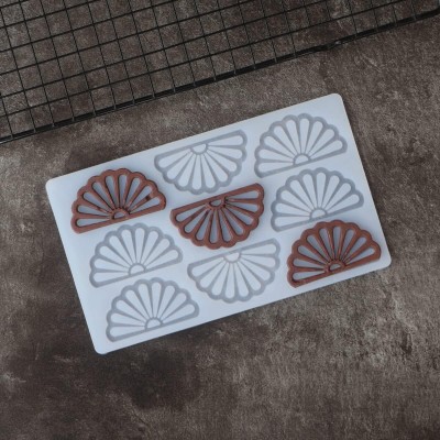 JAMBOREE Silicone Chocolate Mould (9 Cavity)Garnishing Mould Flower Shape Garnishing Sheet For Chocolate And Cake Decoration(Pack of 1)