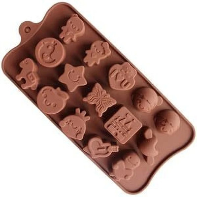 V Bright Silicone Chocolate Mould 15(Pack of 1)