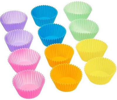 balerion Silicone Cupcake/Muffin Mould 6(Pack of 1)