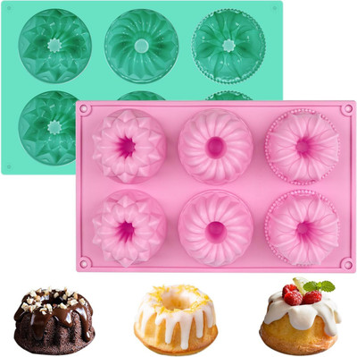 LAGACYCART Silicone Cupcake/Muffin Mould 6(Pack of 1)