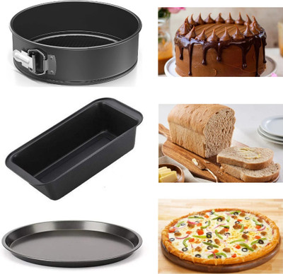 TrendyTrolley Carbon Steel Cake Mould 3(Pack of 3)