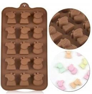 hussaini mart Silicone Chocolate Mould Skytail 15 Slot Cartoon soap Mould Jello Mold Chocolate Mold Silicone Cute Animal Dino Kids Mold Ice Cube Lollipop Cupcake Chocolate Muffin Bite Size Treats Cookie Candy Jelly Gummy Crayon Clay Mold(Pack of 1)