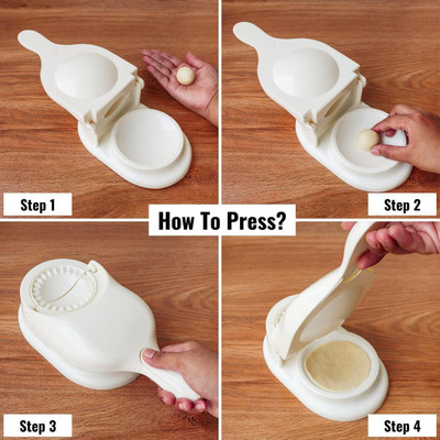 TRINES ENTERPRISE Dumpling Press(Plastic white)