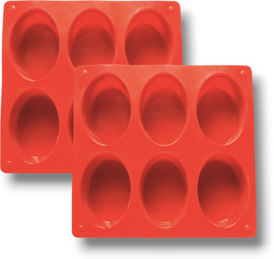 ADMONITION Silicone Cupcake/Muffin Mould 6(Pack of 2)