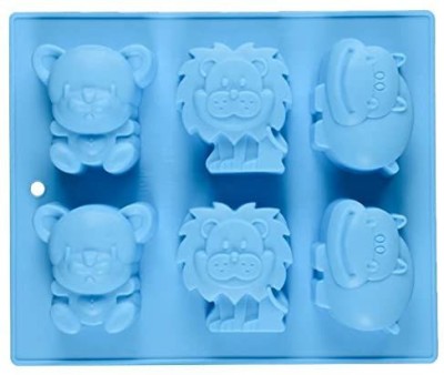 vedini Silicone Cake Mould 6 Cavity Animal(Approx.- 90-100gm)(Pack of 1)