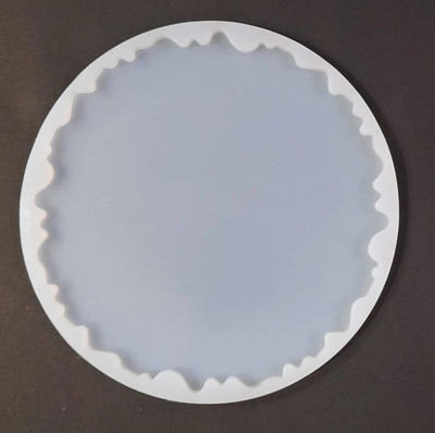 Ditya Crafts Silicone Fondant & Gum paste Mould 8 Inch Agate Round Silicone Resin Mold for Photo Frame(Pack of 1)