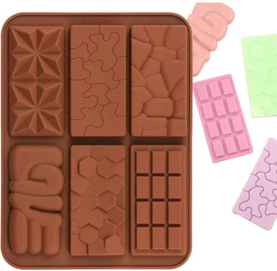 Husaini Mart Silicone Chocolate Mould 6(Pack of 1)
