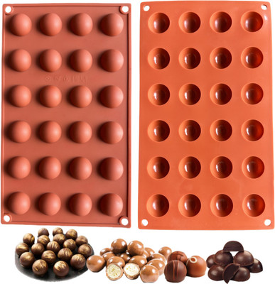 GLAMAXY Silicone Chocolate Mould 24(Pack of 1)