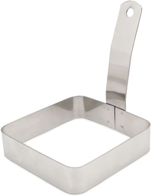 Dynore Stainless Steel Square Egg Ring with Handle Stainless Steel Cupcake/Muffin Mould(Pack of 1)