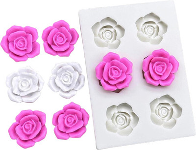 Husaini Mart Silicone Fondant & Gum paste Mould 6(Pack of 1)