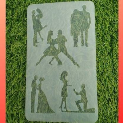 BAKEMO Silicone Cake Mould Silicone couple Garnishing Cake Decorating Mould For Valnetine Gif And etc.(Pack of 1)