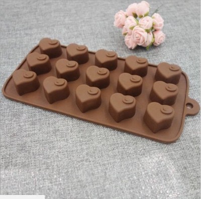 SYGA Silicone Chocolate Mould Number Of 15 Love Shape Moulds(Pack of 1)