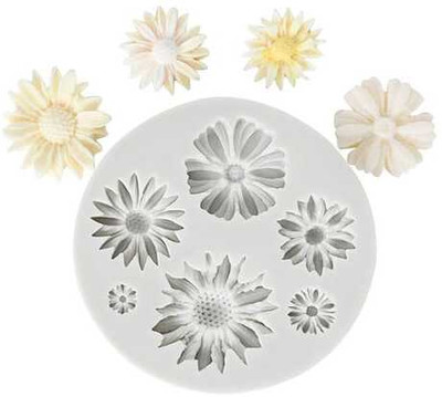 Husaini Mart Silicone Fondant & Gum paste Mould 6(Pack of 1)