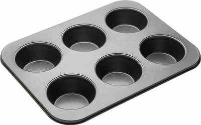 Massive Reckon Aluminium Cupcake/Muffin Mould 6(Pack of 1)