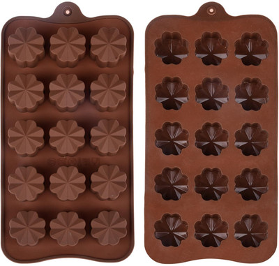 Adi bakes Silicone Chocolate Mould 15(Pack of 1)