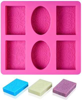 balerion Silicone Cake Mould 1 Pcs Desing Embossing Soap Molds Square Silicone Cake Mold(Pack of 1)