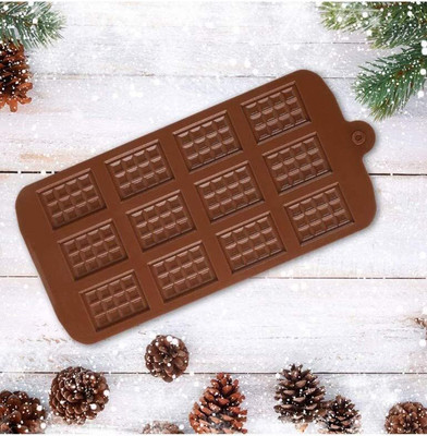 vedini Silicone Chocolate Mould Vedini Cadbury Silicone Mini Chocolate 12 Cavity Cadbury Brown Chocolate Mold JKB-619(Pack of 1)