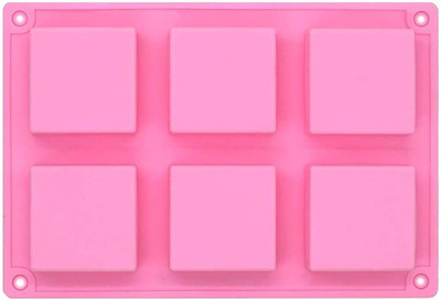 TP INCORP Silicone Cupcake/Muffin Mould Soap mould (Multi color) 6(100GMS)(Pack of 1)