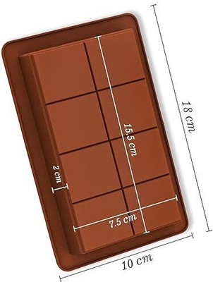 balerion Silicone Chocolate Mould Small 8 Cavity Kunafa Mould | Mini Arabic Dessert Tray | Oven-Safe & Reusable(Pack of 1)