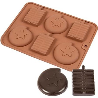 noble foods Silicone Chocolate Mould 6(Pack of 1)