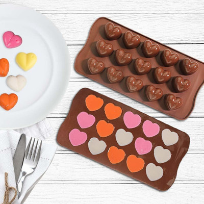 ADMONITION Silicone Cupcake/Muffin Mould Broken Heart Shape Chocolate Mould, Silicone Mould for Chocolate Gummies Fondant Mini Soap Mini Candles Making Accesories,(Pack of 1)